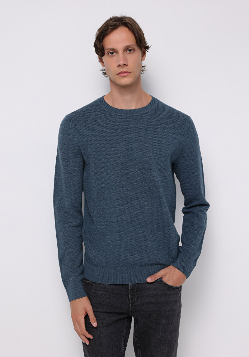 Imagine a Pulover De Barbati Albastru Regular Fit  Cl1076438