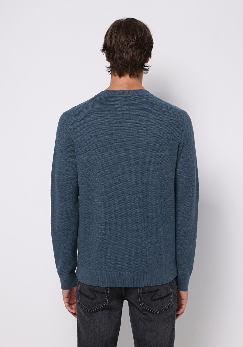 Afișați detalii pentru Pulover De Barbati Albastru Regular Fit  Cl1076438