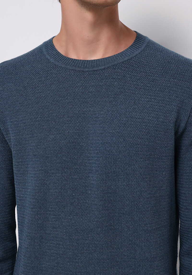 Imagine a Pulover De Barbati Albastru Regular Fit Cl1076438