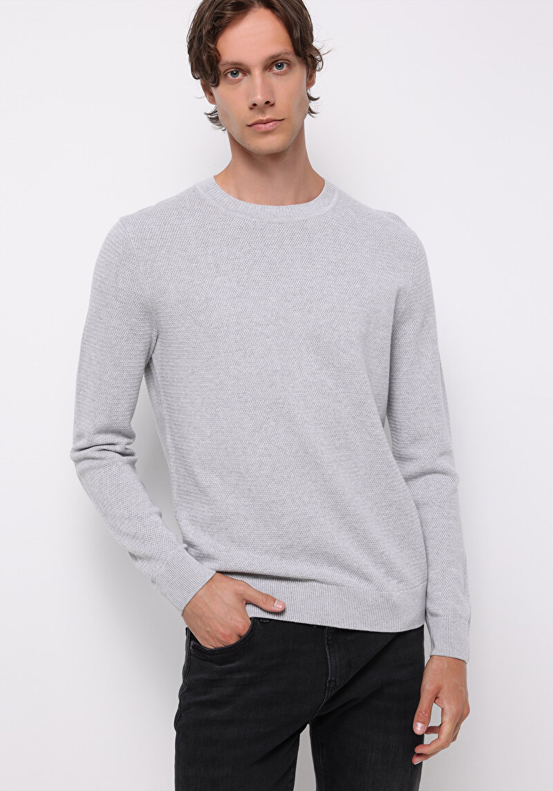 Imagine a Pulover De Barbati Gri Regular Fit  Cl1076438