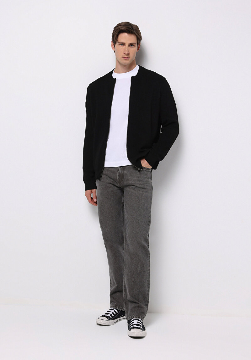 Afișați detalii pentru Cardigan De Barbati Negru Regular Fit  Cl1076576