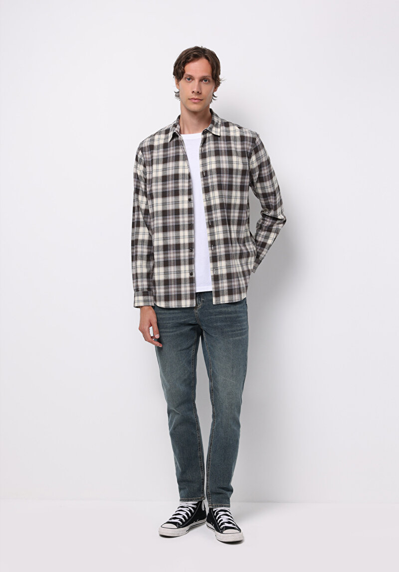 Imagine a Pantaloni De Barbati Albastru Deschis Regular Fit 067 Jack Cl1076837