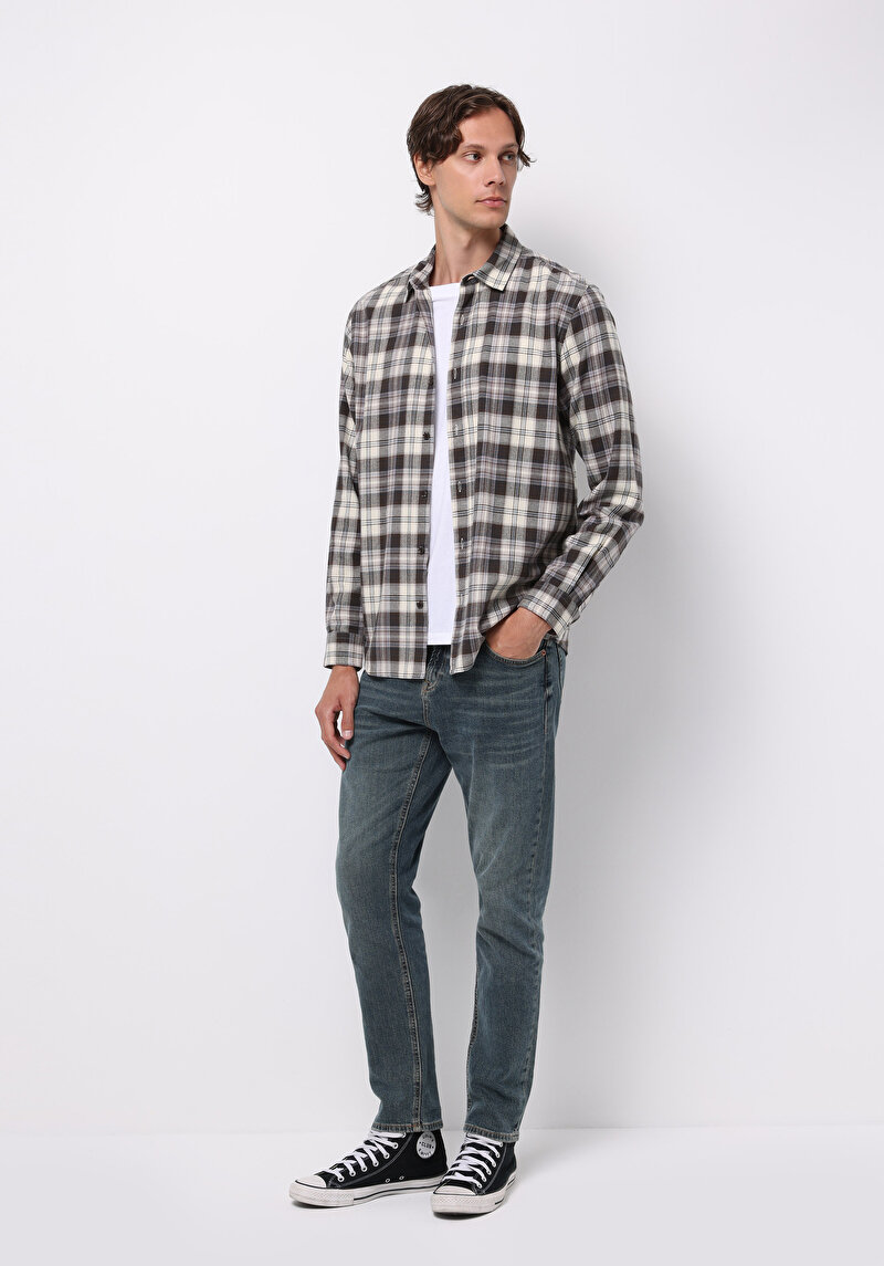 Afișați detalii pentru Pantaloni De Barbati Albastru Deschis Regular Fit 067 Jack Cl1076837