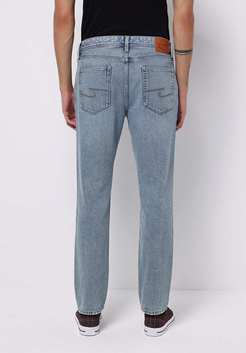 Afișați detalii pentru Pantaloni De Barbati Albastru Regular Fit 067 Jack Cl1076899