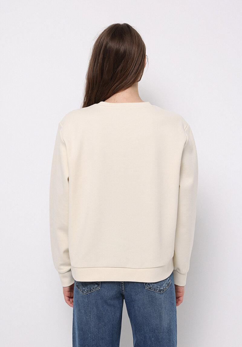 Afișați detalii pentru Hanorac / Bluza De Dama Alb Regular Fit  Cl1077352