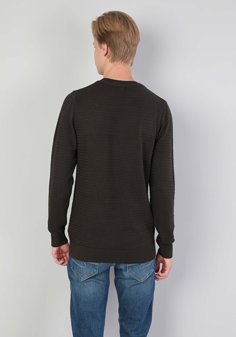 Afișați detalii pentru Pulover De Barbati Kaki Regular Fit  Cl1044261