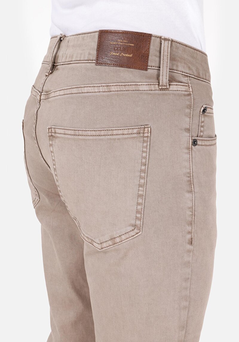 Afișați detalii pentru Pantaloni De Barbati Bej Straight Fit  Cl1071678