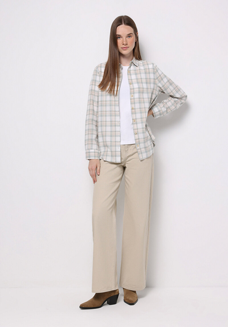 Afișați detalii pentru Camasa Cu Maneca Lunga De Dama Verde Regular Fit  Cl1071217