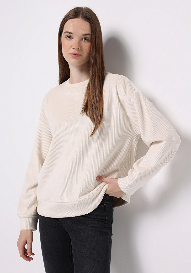 Imagine a Hanorac / Bluza De Dama Ecru Regular Fit  Cl1076579