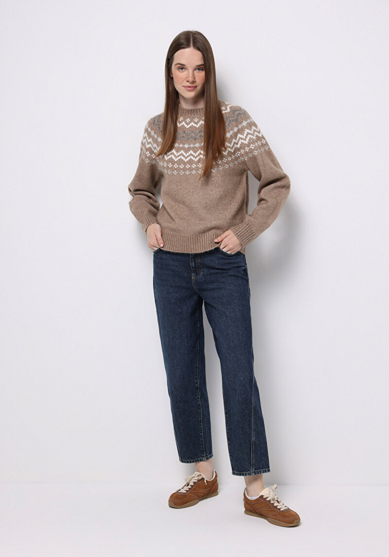 Imagine a Pulover De Dama Bej Regular Fit Cl1076626