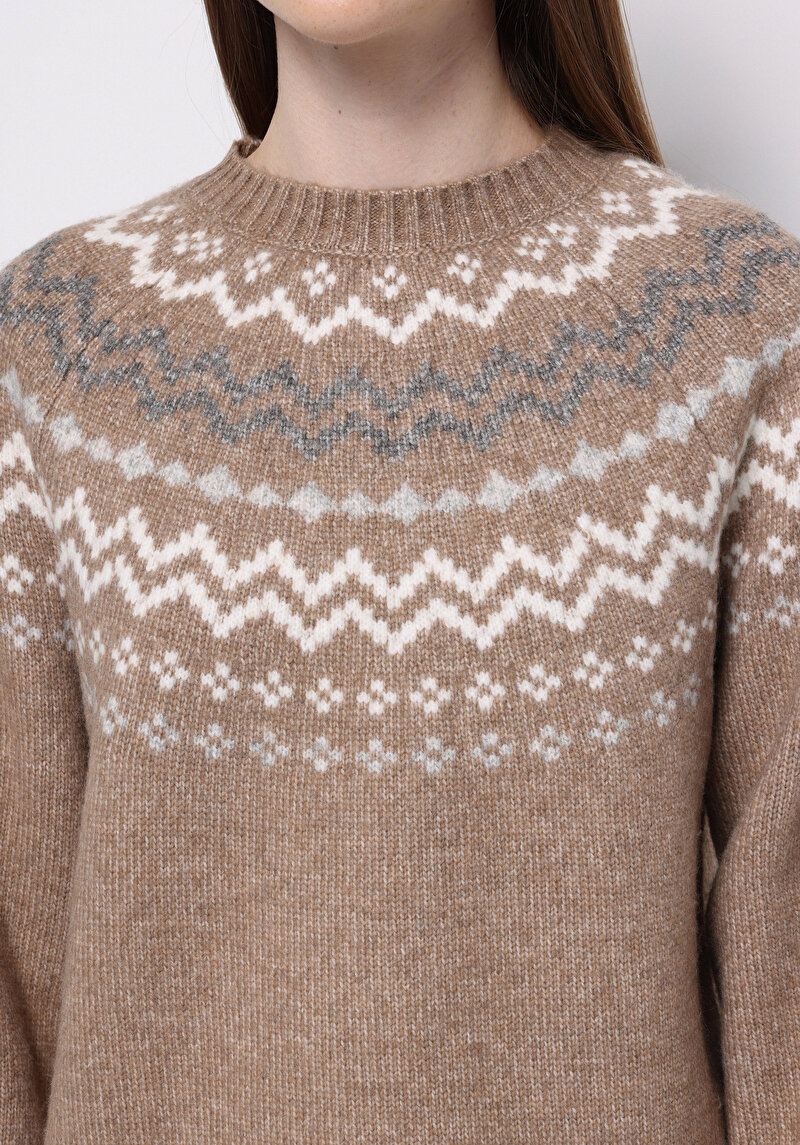 Afișați detalii pentru Pulover De Dama Bej Regular Fit  Cl1076626