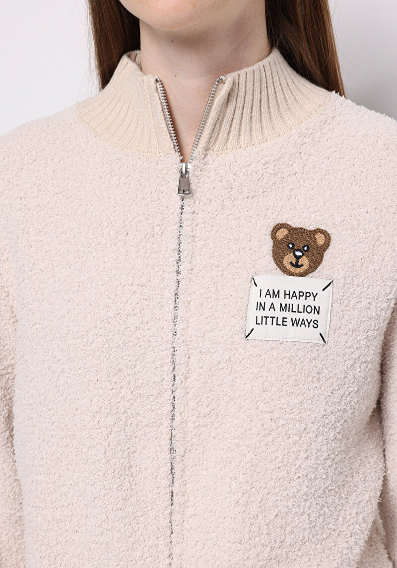 Afișați detalii pentru Cardigan De Dama Bej Regular Fit  Cl1076627