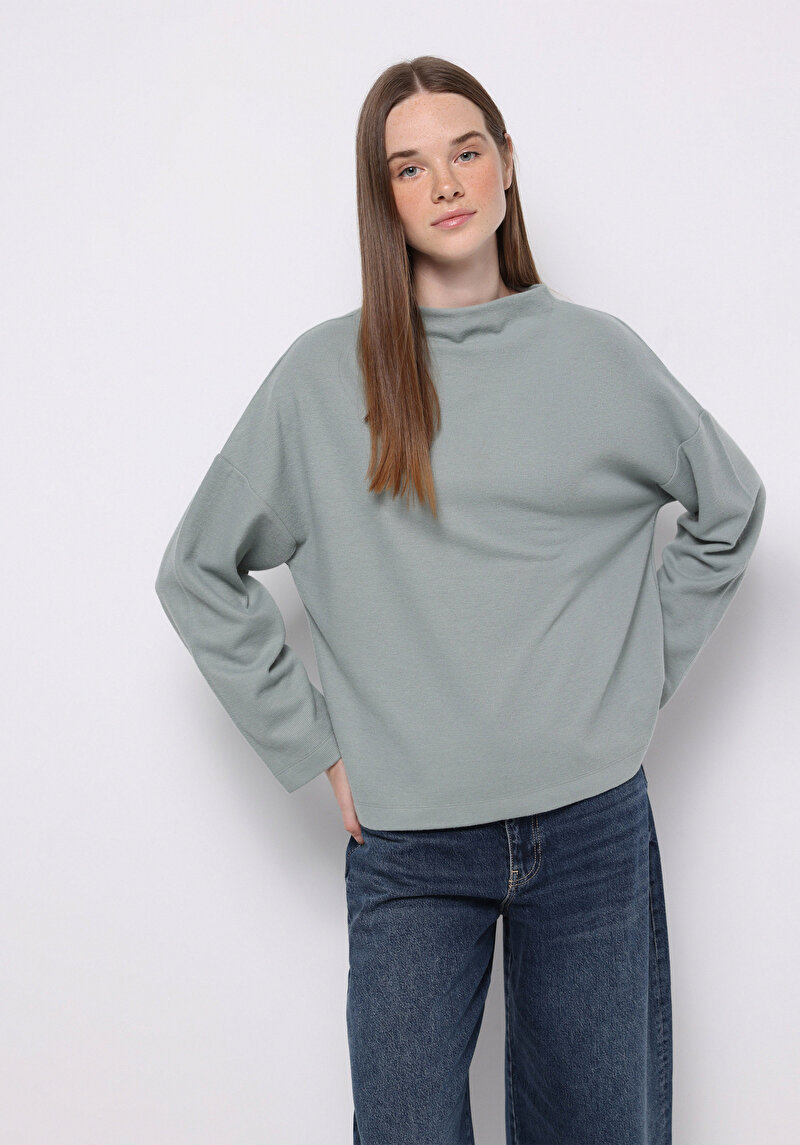 Imagine a Pulover De Dama Verde Relax Fit  Cl1076695