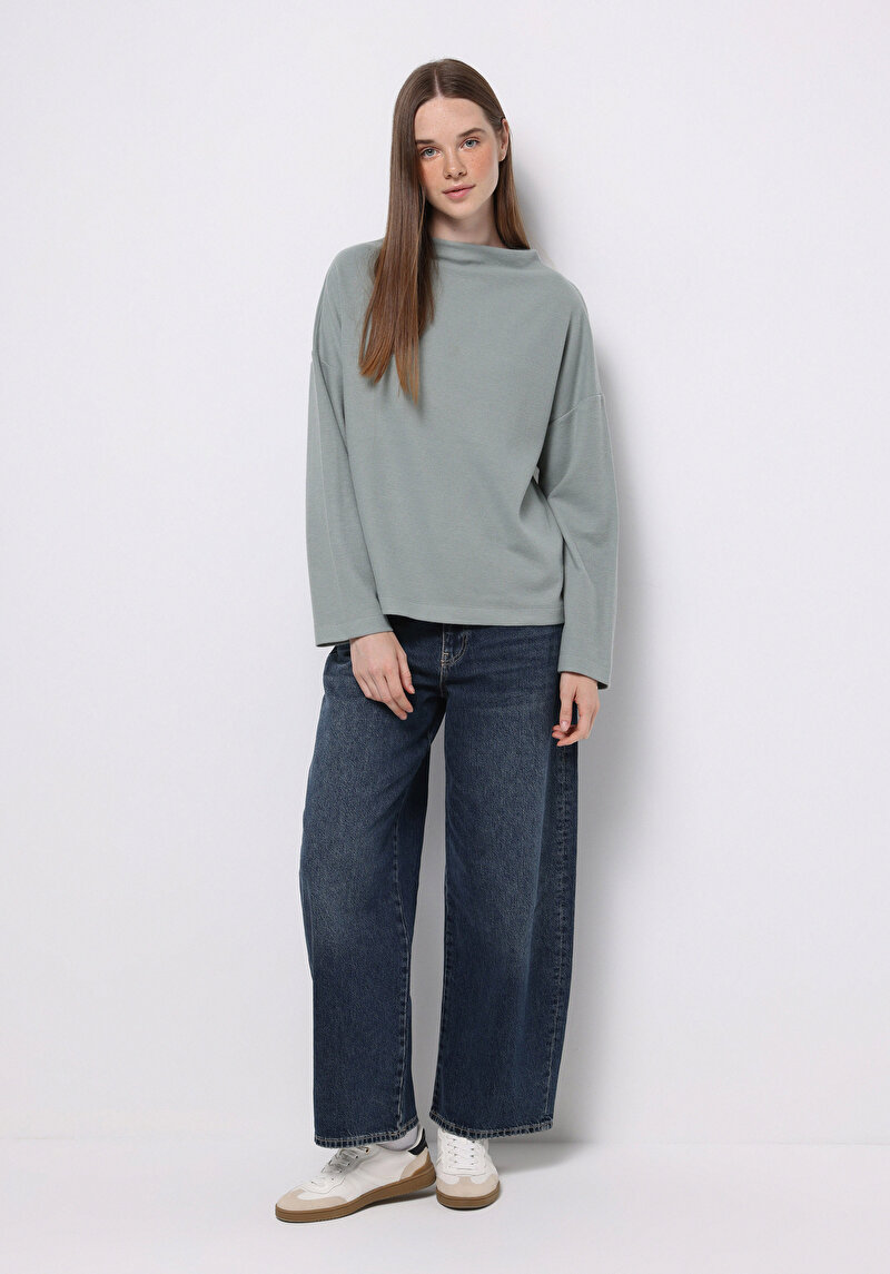 Afișați detalii pentru Pulover De Dama Verde Relax Fit  Cl1076695