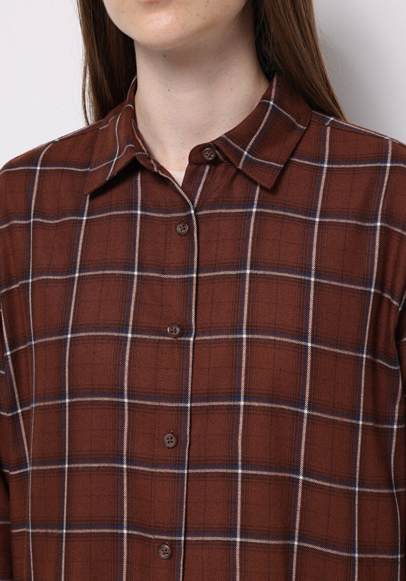 Imagine a Camasa Cu Maneca Lunga De Dama Maro Regular Fit Cl1077176