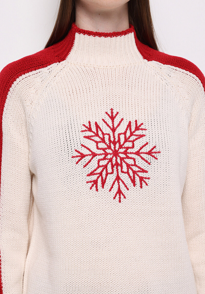 Afișați detalii pentru Pulover De Dama Ecru Regular Fit  Cl1077348