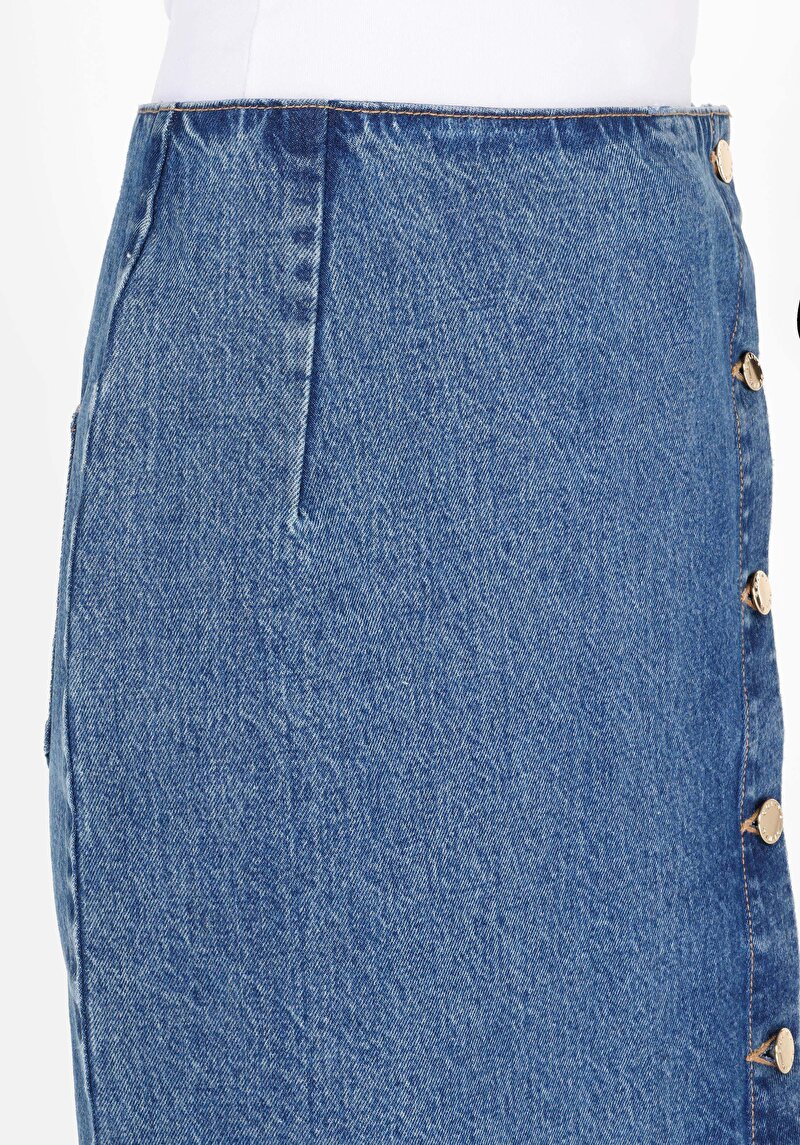 Afișați detalii pentru Fusta Albastră Pentru Femei Slim Fit