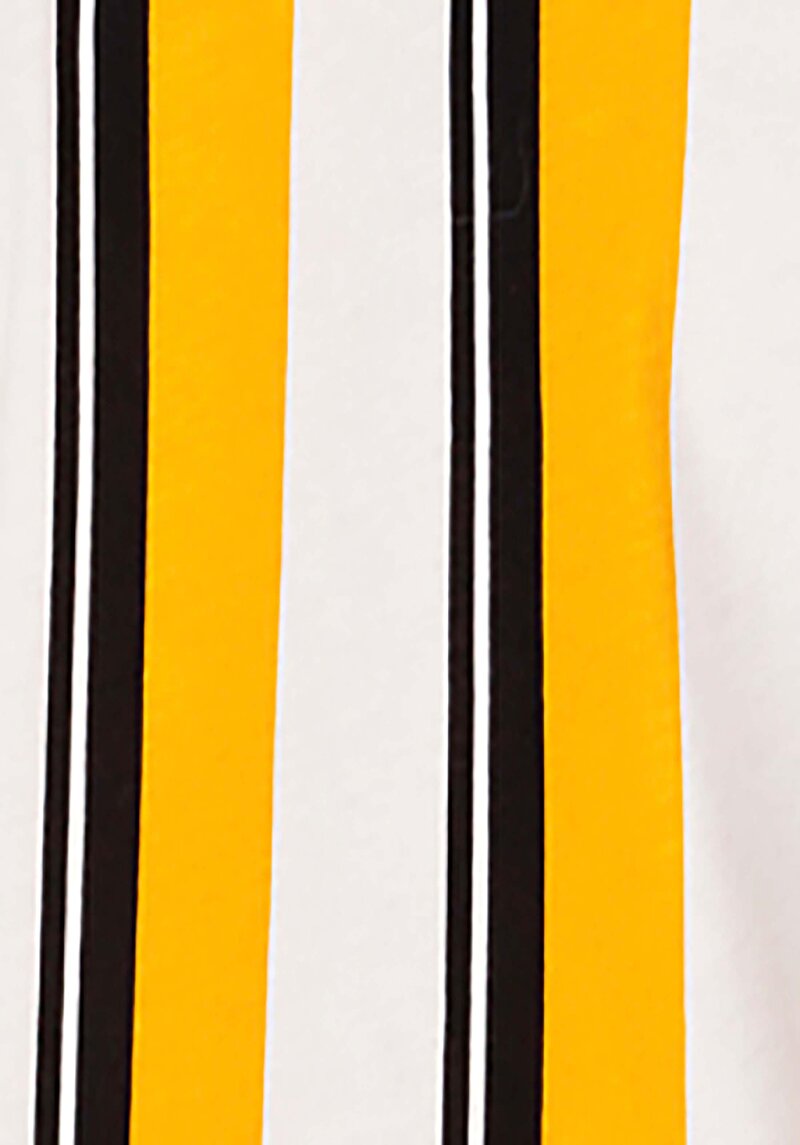 Afișați detalii pentru Regular Fit Round Neck Striped Bărbați Galben Tricou Cu Mânecă Scurtă