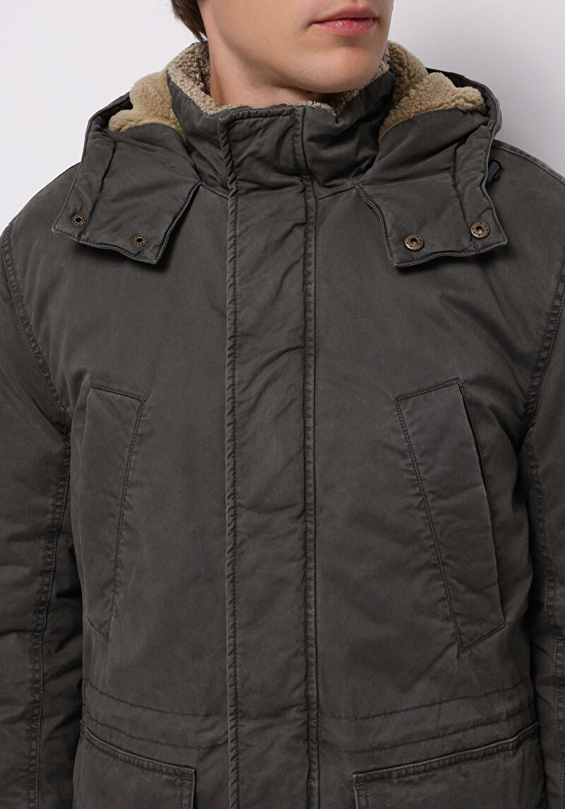 Imagine a Palton De Barbati Verde Regular Fit Cl1076213