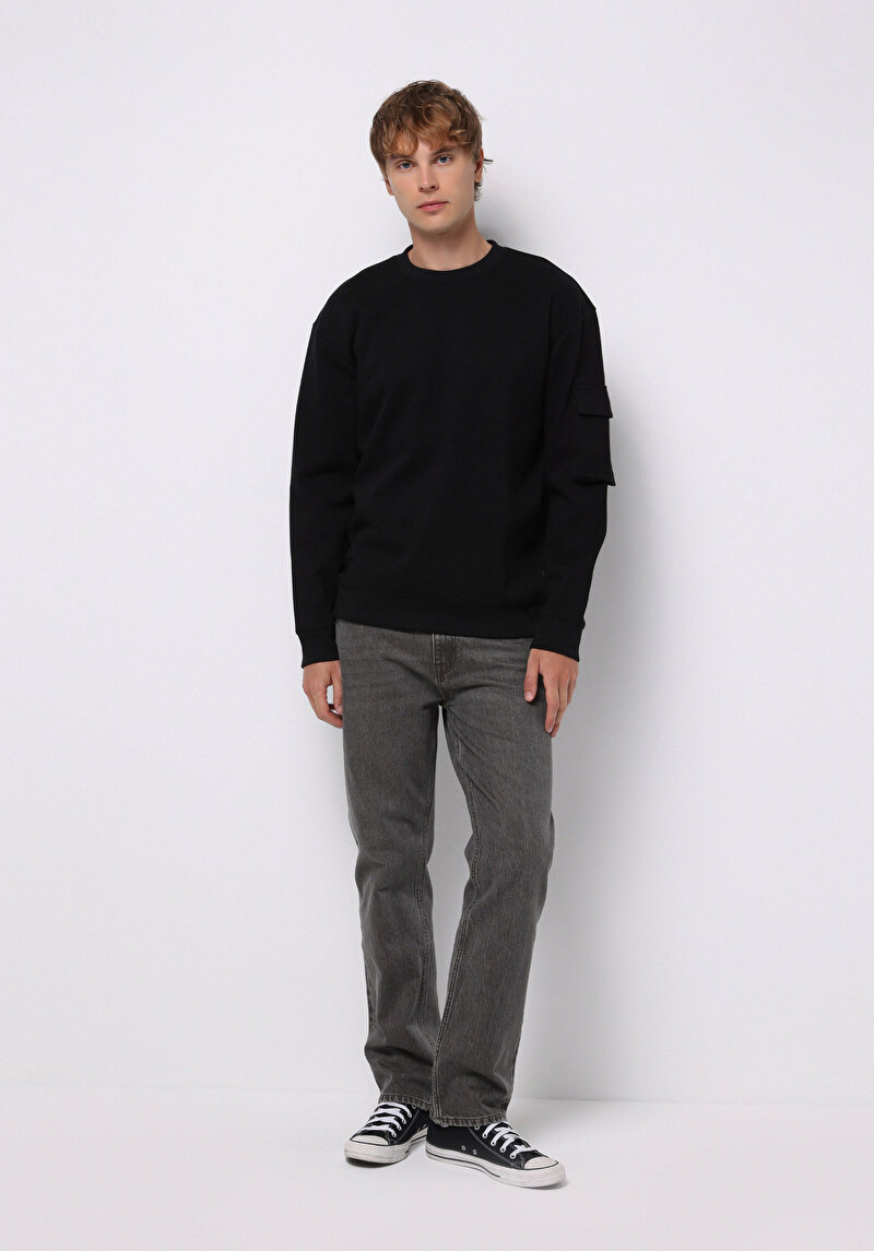 Afișați detalii pentru Hanorac / Bluza De Barbati Negru Comfort Fit  Cl1076476