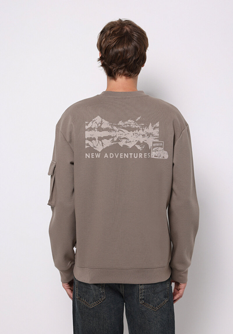 Afișați detalii pentru Hanorac / Bluza De Barbati Bej Comfort Fit  Cl1076476