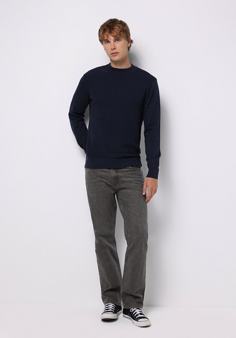 Imagine a Pulover De Barbati Albastru Marin Regular Fit Cl1076490