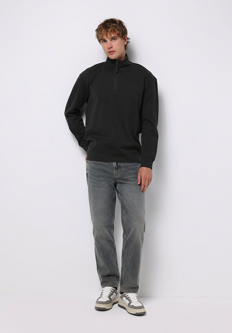 Imagine a Hanorac / Bluza De Barbati Kaki Comfort Fit Cl1076495