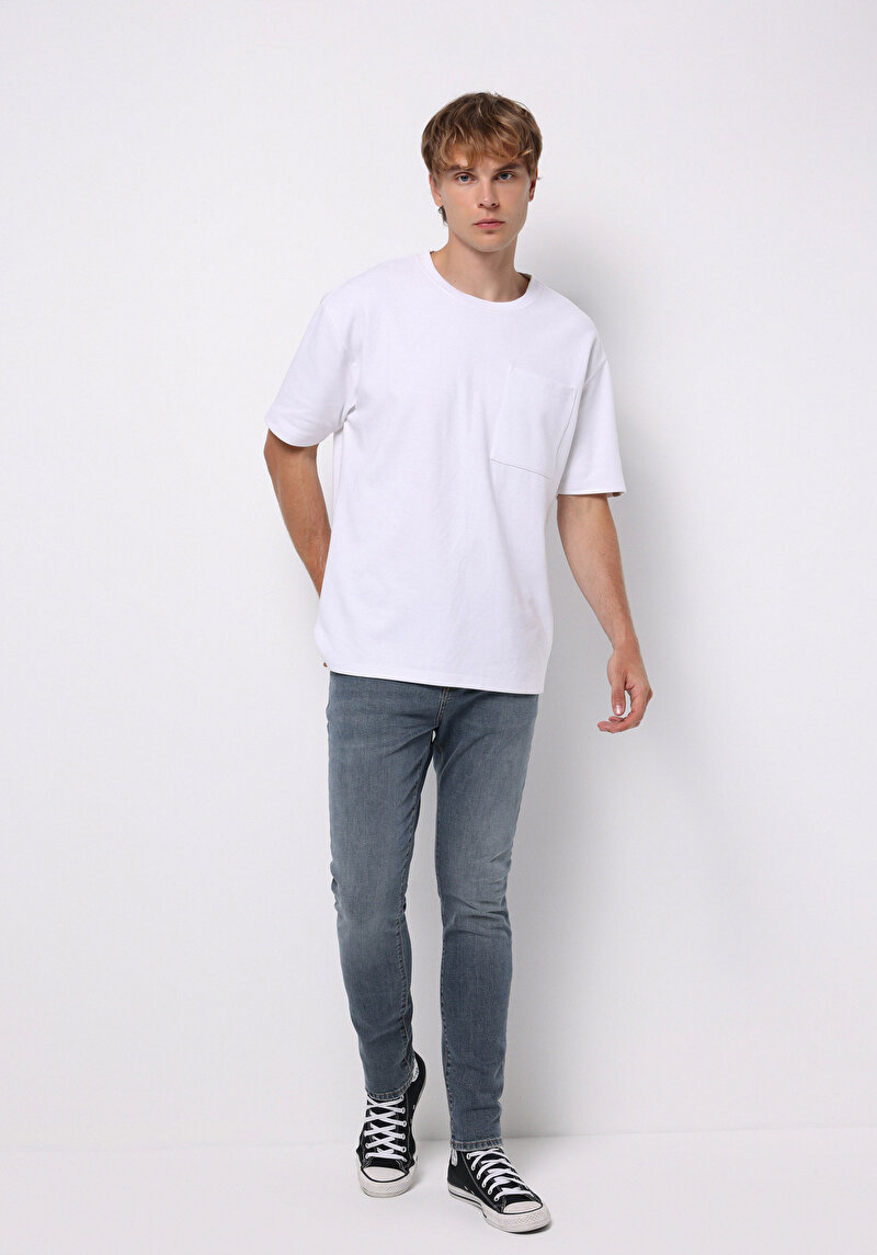 Afișați detalii pentru Pantaloni De Barbati Albastru Slim Fit 041 Danny Cl1076960