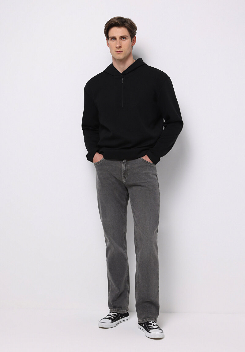 Imagine a Pantaloni De Barbati Negru Regular Fit 045 David Cl1076981