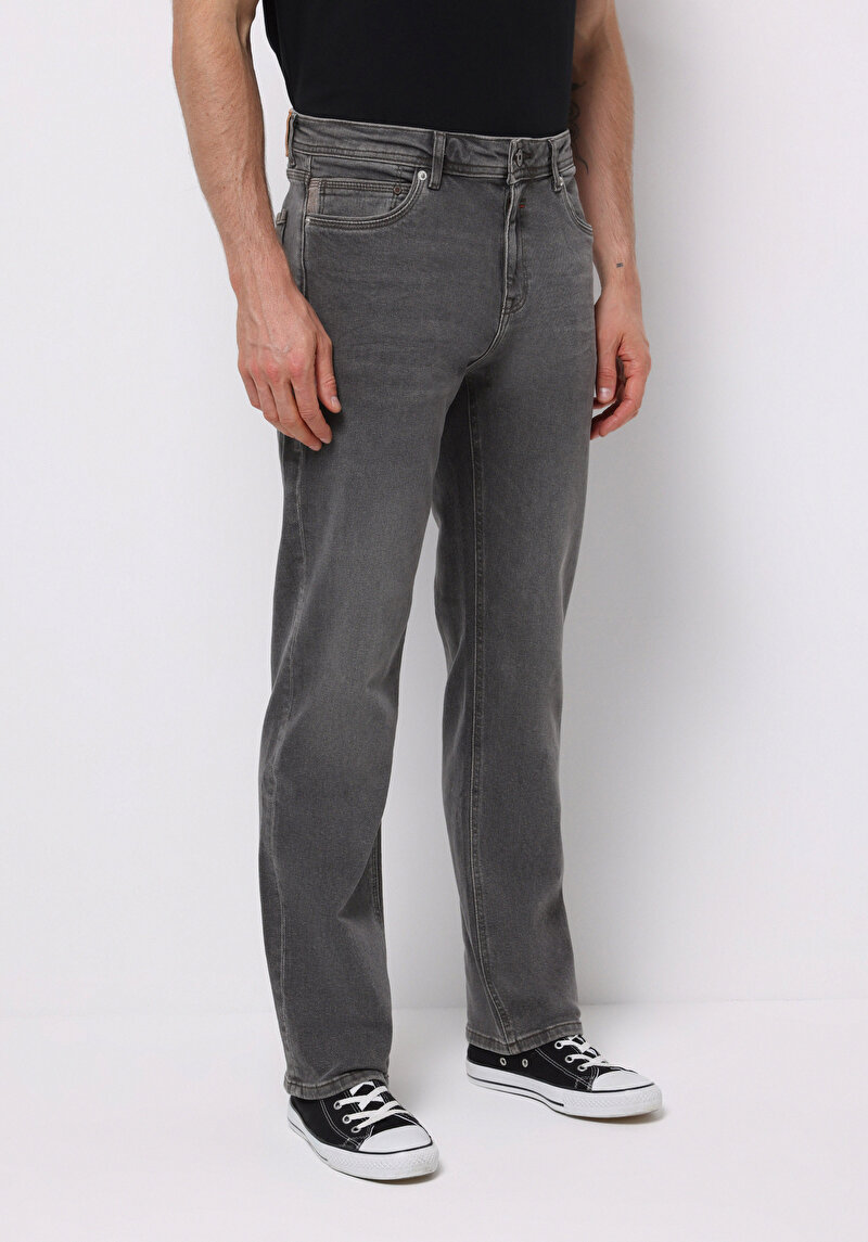 Afișați detalii pentru Pantaloni De Barbati Negru Regular Fit 045 David Cl1076981