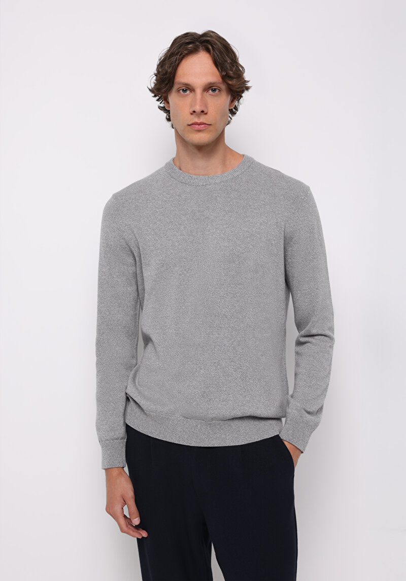 Imagine a Pulover De Barbati Alb Regular Fit  Cl1075350