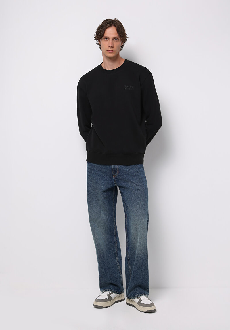 Afișați detalii pentru Hanorac / Bluza De Barbati Negru Comfort Fit  Cl1075729