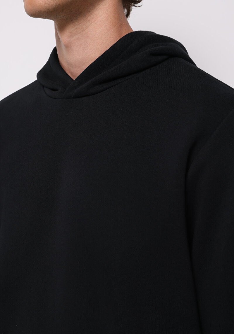 Afișați detalii pentru Hanorac / Bluza De Barbati Negru Regular Fit  Cl1076340