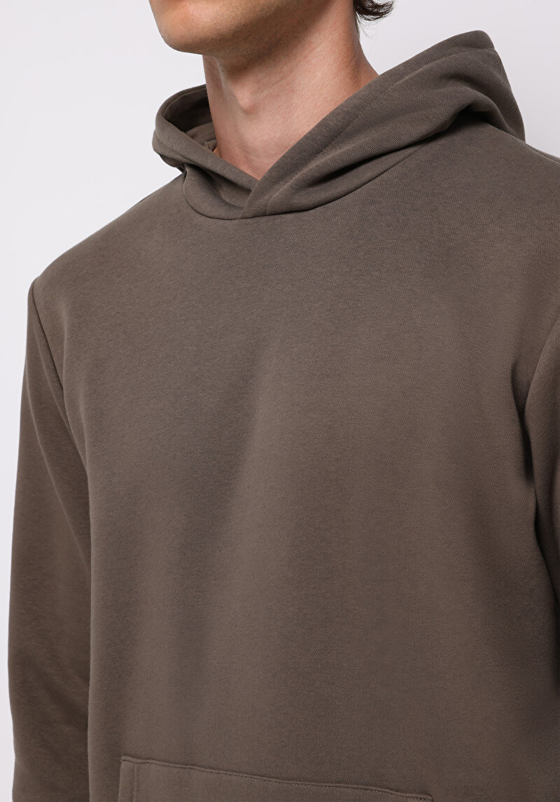 Afișați detalii pentru Hanorac / Bluza De Barbati Maro Regular Fit  Cl1076340