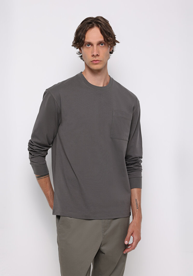 Imagine a Tricou Cu Maneca Lunga De Barbati  Comfort Fit  Cl1076435