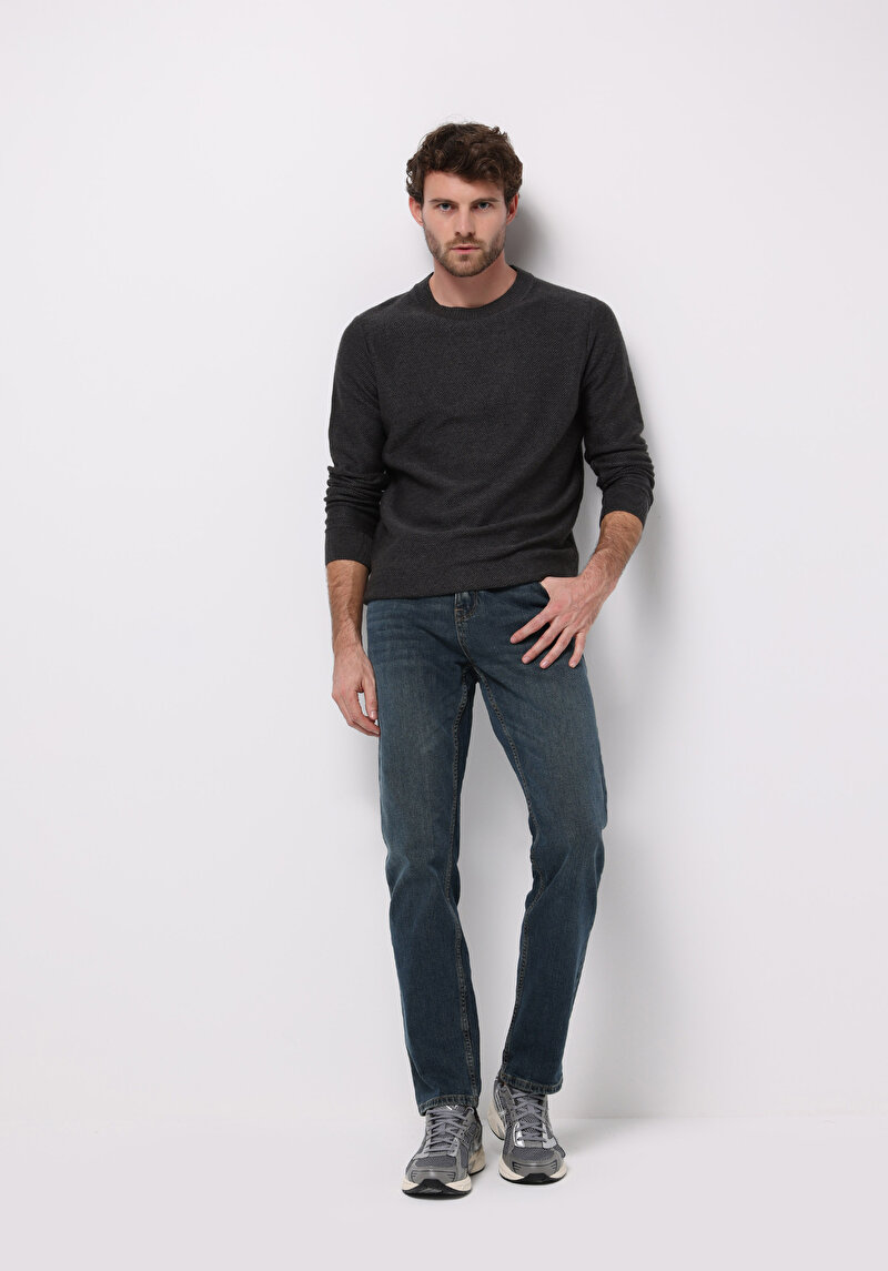 Afișați detalii pentru Pulover De Barbati Antracit Regular Fit  Cl1076471