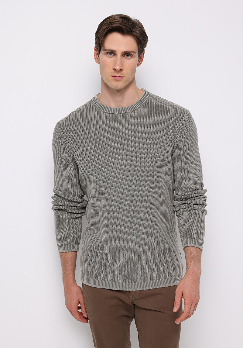 Imagine a Pulover De Barbati Kaki Regular Fit  Cl1076731