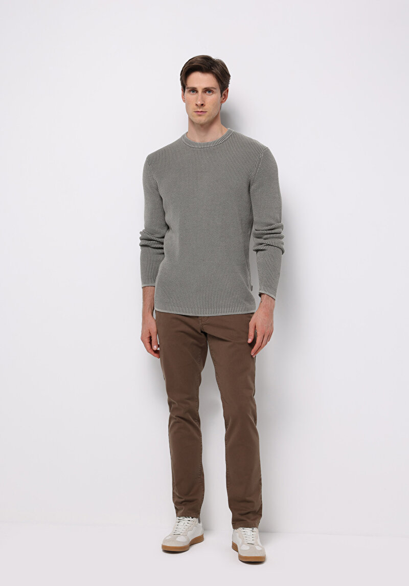 Imagine a Pulover De Barbati Kaki Regular Fit Cl1076731