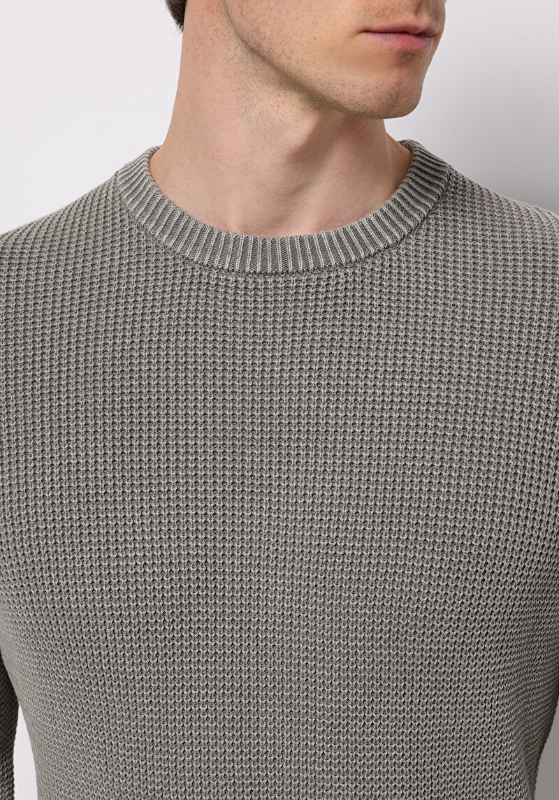 Imagine a Pulover De Barbati Kaki Regular Fit Cl1076731