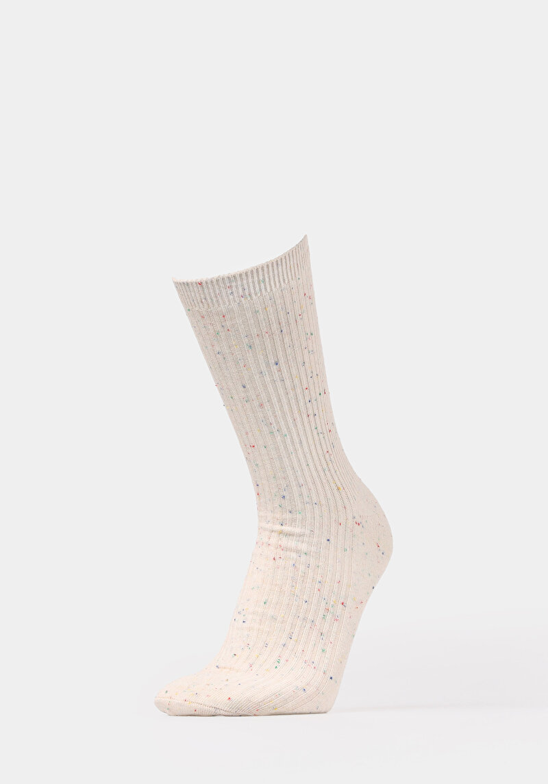 Imagine a Sosete De Dama Ecru Modern Fit  Cl1078125