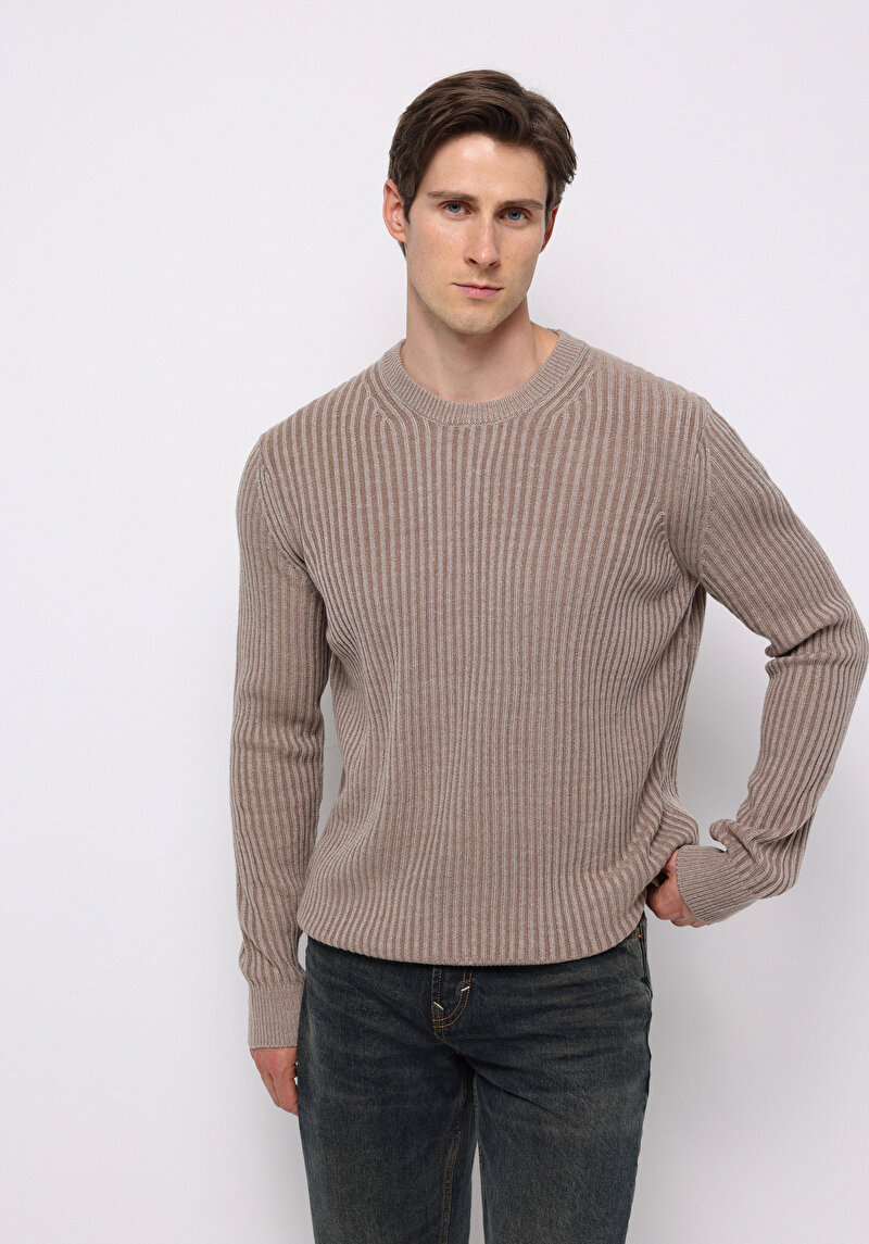 Imagine a Pulover De Barbati Bej Regular Fit Cl1076733