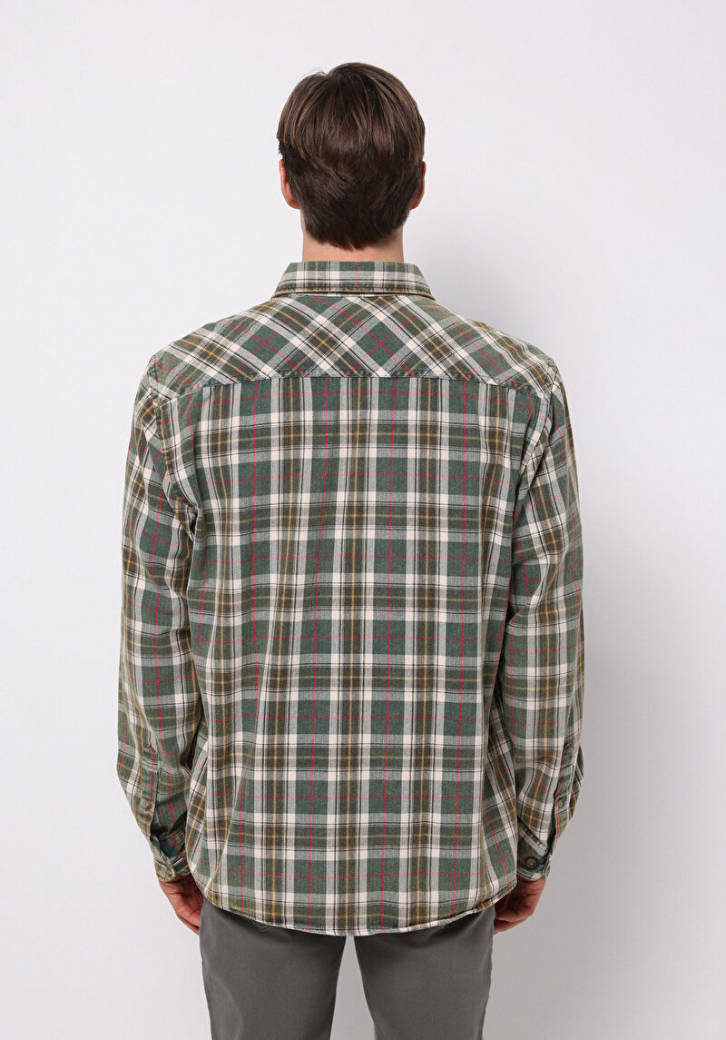 Afișați detalii pentru Camasa Cu Maneca Lunga De Barbati Verde Comfort Fit  Cl1076502