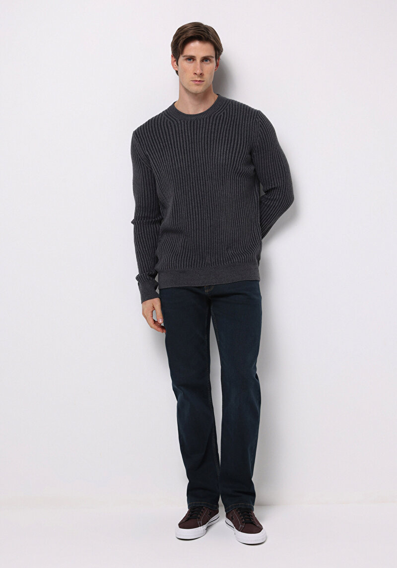 Imagine a Pulover De Barbati Albastru Marin Regular Fit Cl1076733