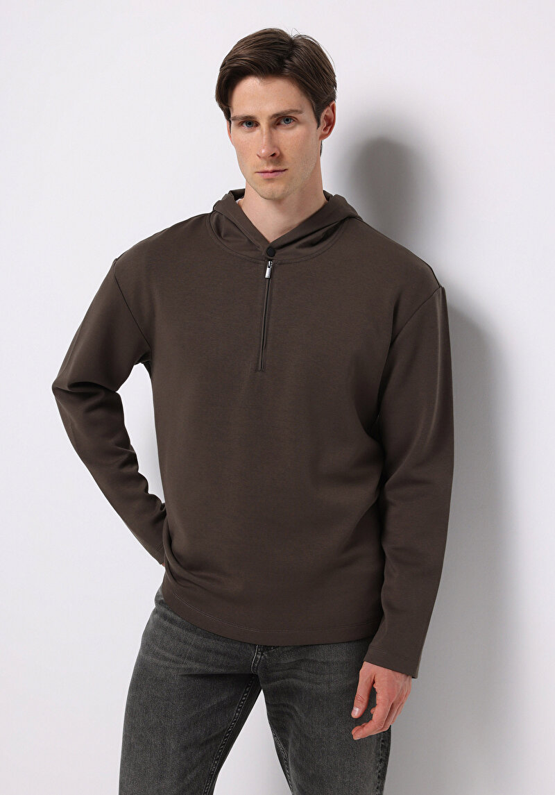 Imagine a Hanorac / Bluza De Barbati Maro Comfort Fit  Cl1077080