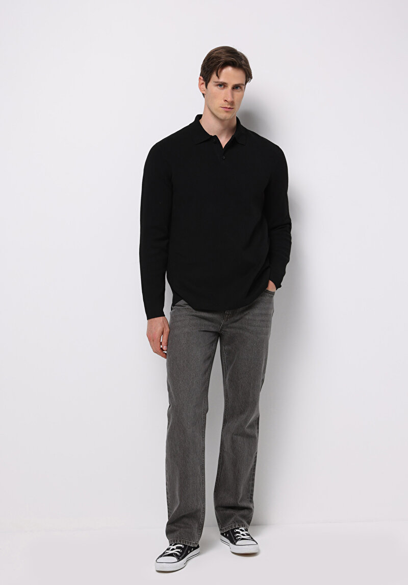 Imagine a Pulover De Barbati Negru Regular Fit Cl1076234