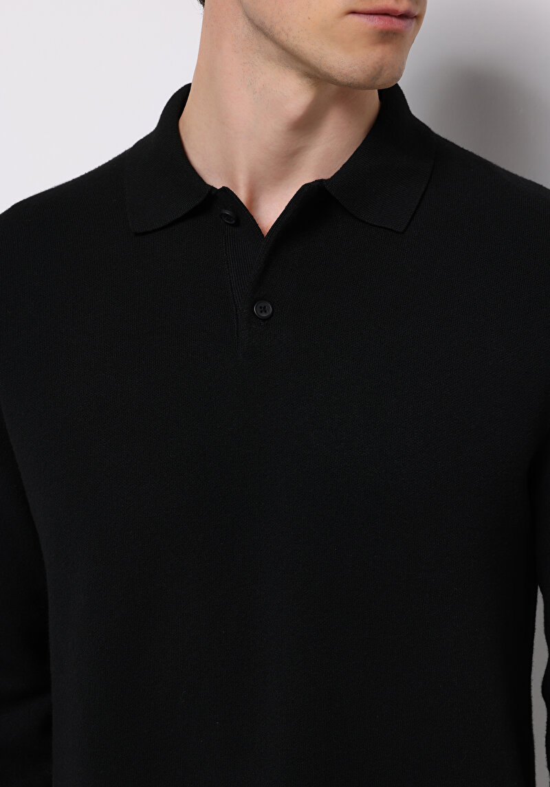 Imagine a Pulover De Barbati Negru Regular Fit Cl1076234