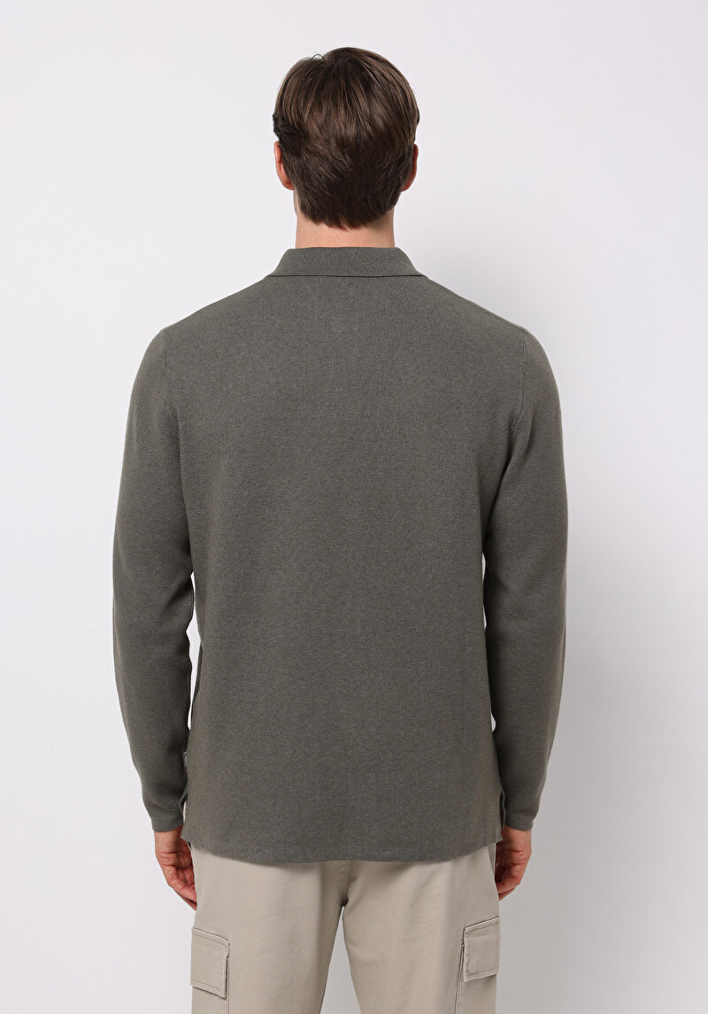 Imagine a Pulover De Barbati Kaki Regular Fit Cl1076234