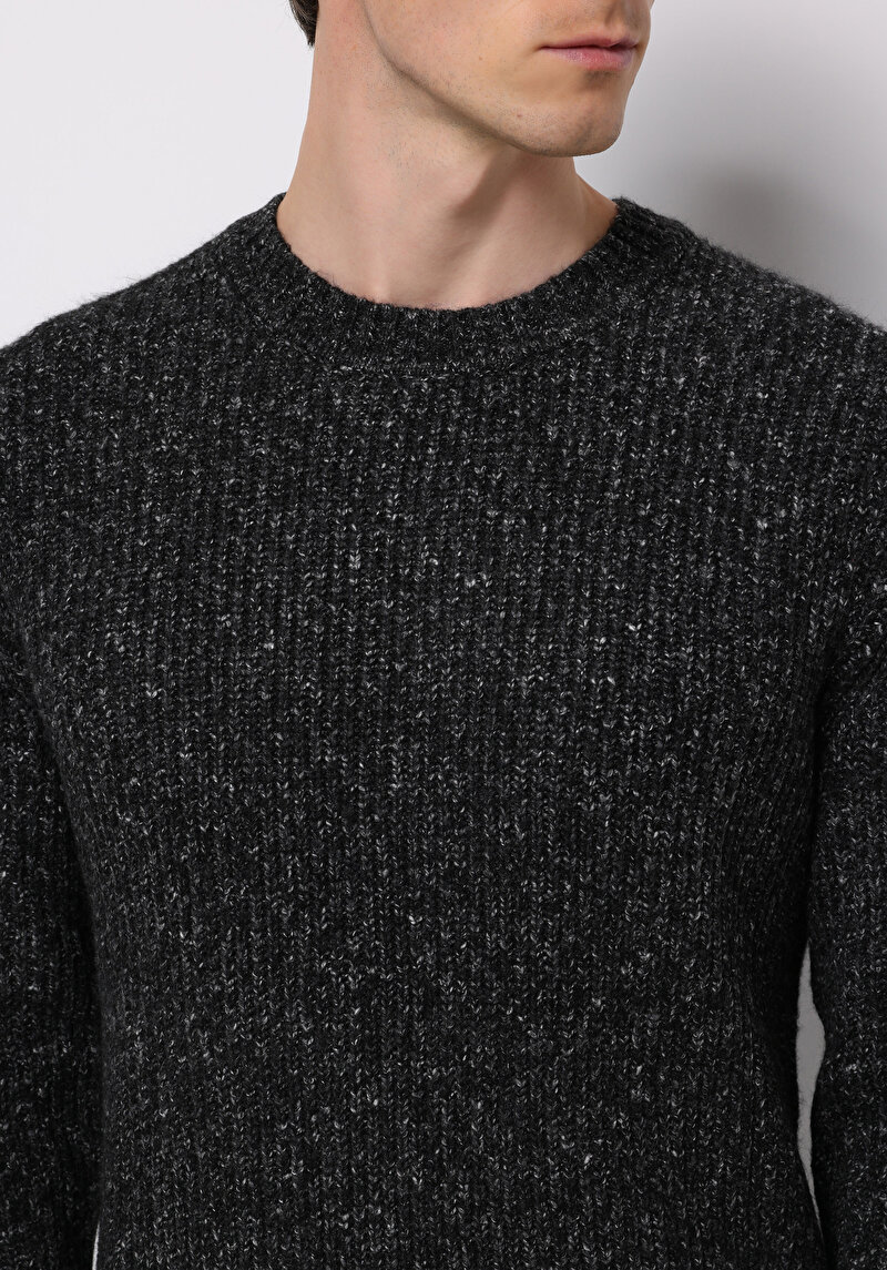 Imagine a Pulover De Barbati Negru Regular Fit Cl1076368