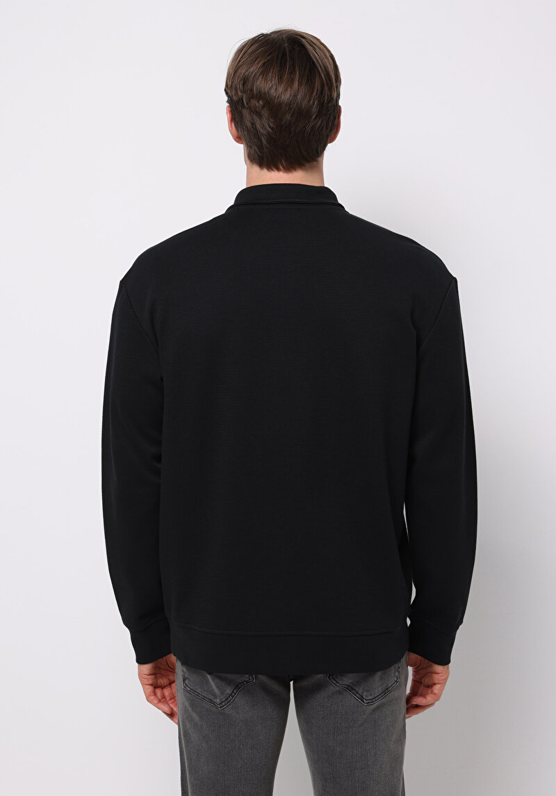 Afișați detalii pentru Hanorac / Bluza De Barbati Negru Comfort Fit  Cl1076495