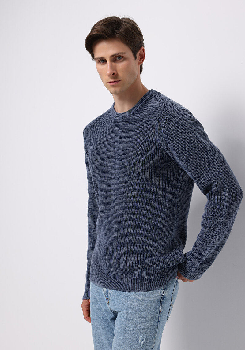 Imagine a Pulover De Barbati Albastru Regular Fit  Cl1076731